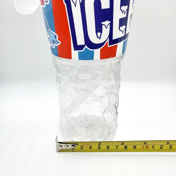 ICEE Polar Bear Mascot Reusable Transparent Cup with Lid Flex Straw Collectible - Picture 12 of 12